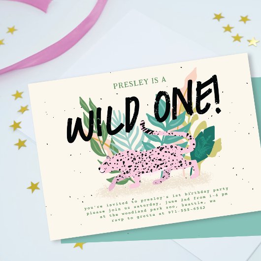 Invitation de la fête Anniversaire de enfant Wild 