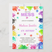 Invitation de la fête artistique et colorée (Devant)