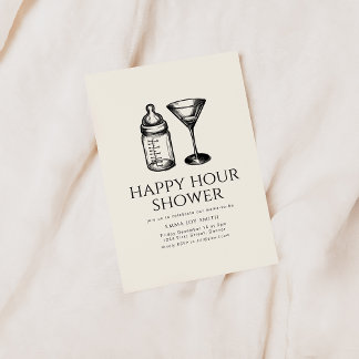 Invitation de la fête Baby shower de douche Happy