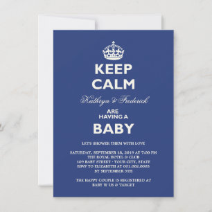 Invitation de la fête Baby shower des couples au c