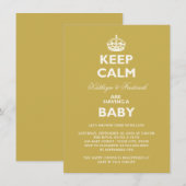 Invitation de la fête Baby shower des couples au c (Devant / Derrière)