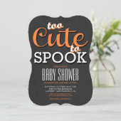 Invitation de la fête Baby shower d'Halloween (Debout devant)