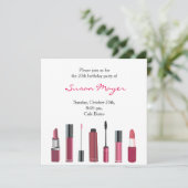 Invitation de la fête bâton à lèvres Make Mascara  (Debout devant)