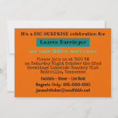 Invitation de la fête Black Cat Surprise (Dos)