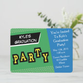 Invitation de la fête - Coloré amusant (Debout devant)