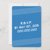 Invitation de la fête - Coloré amusant (Dos)