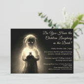 Invitation de la fête costumée de l'enfant fantôme (Debout devant)