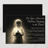 Invitation de la fête costumée de l'enfant fantôme (Devant / Derrière)