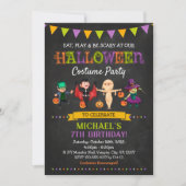 Invitation de la fête costumée pour enfants d'Hall (Devant)