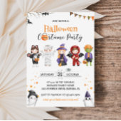 Invitation de la fête costumée pour enfants d'Hall