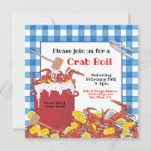 Invitation de la fête Crab Boy (Devant)