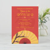 Invitation de la fête Customisée du Nouvel An chin (Debout devant)