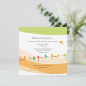 Invitation de la fête d'adieu (Debout devant)