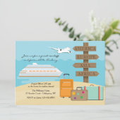 Invitation de la fête d'adieu au bon voyage (Debout devant)