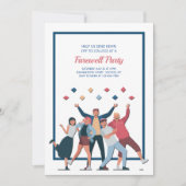 Invitation de la fête d'adieu de College Bound (Devant)