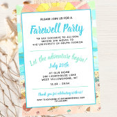 Invitation de la fête d'adieu d'été de plage