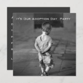 invitation de la fête d'adoption (Devant / Derrière)