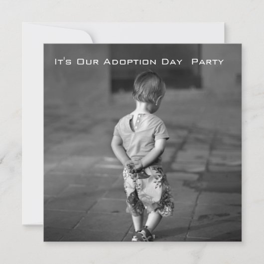 invitation de la fête d'adoption (Devant)