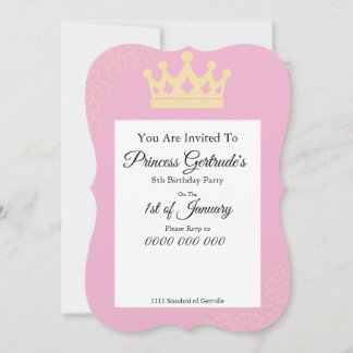 Invitation de la fête d'anniversaire