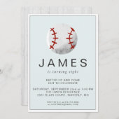 Invitation de la fête d'anniversaire de baseball (Devant / Derrière)