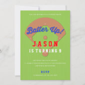 Invitation de la fête d'anniversaire de baseball D (Devant)