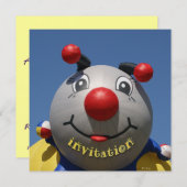 invitation de la fête d'anniversaire de bug (Devant / Derrière)