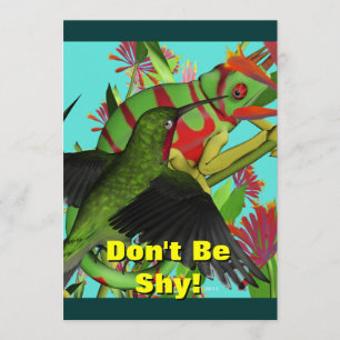 Invitation de la fête d'anniversaire de Chameleon