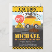 Invitation de la fête d'anniversaire de constructi (Devant)