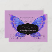 Invitation de la fête d'anniversaire de CUTE (Devant / Derrière)