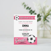 Invitation de la fête d'anniversaire de football 4 (Debout devant)