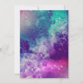 Invitation de la fête d'anniversaire de Galaxy (Dos)