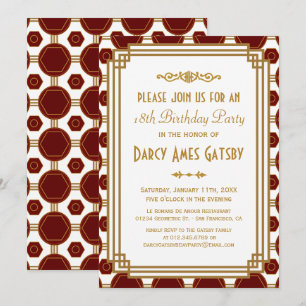 Invitation de la fête d'anniversaire de la Bourgog
