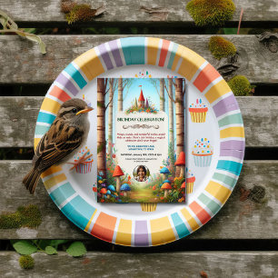 Invitation de la fête d'anniversaire de la forêt d