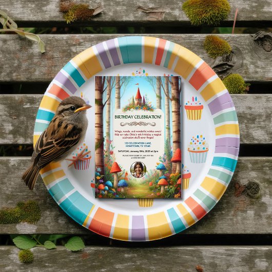 Invitation de la fête d'anniversaire de la forêt d