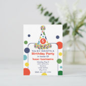 Invitation de la fête d'anniversaire de la Polka D (Debout devant)