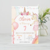 Invitation de la fête d'anniversaire de la Unicorn (Debout devant)