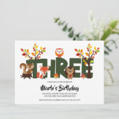 Invitation de la fête d'anniversaire de l'animal f (Debout devant)