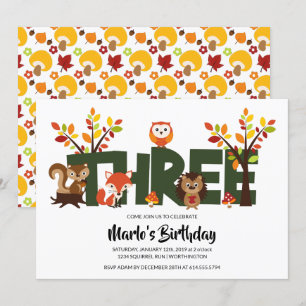 Invitation de la fête d'anniversaire de l'animal f