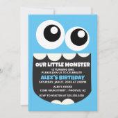 Invitation de la fête d'anniversaire de Little Mon (Devant)