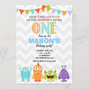 Invitation de la fête d'anniversaire de Little Mon