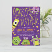 Invitation de la fête d'anniversaire de Monster Ma (Debout devant)