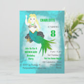 Invitation de la fête d'anniversaire de natation (Debout devant)