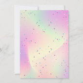 Invitation de la fête d'anniversaire de Pink Disco (Dos)