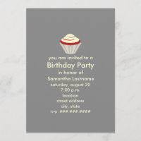 Invitation de la fête d'anniversaire de Red Velvet
