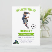 Invitation de la fête d'anniversaire des garçons d (Debout devant)