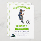 Invitation de la fête d'anniversaire des garçons d (Devant / Derrière)