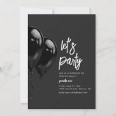 Invitation de la fête d'anniversaire du ballon noi (Devant)