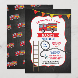 Invitation de la fête d'anniversaire du camion de