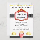 Invitation de la fête d'anniversaire du film (Devant)