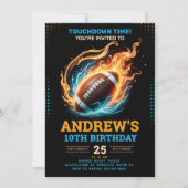 Invitation de la fête d'anniversaire du football a (Devant)
